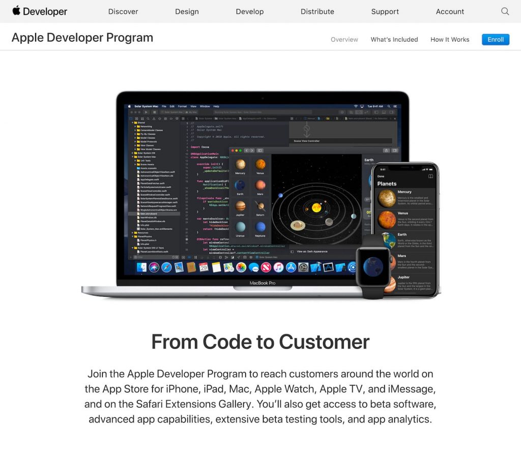 Create a developer account for the Apple Store - Step 1